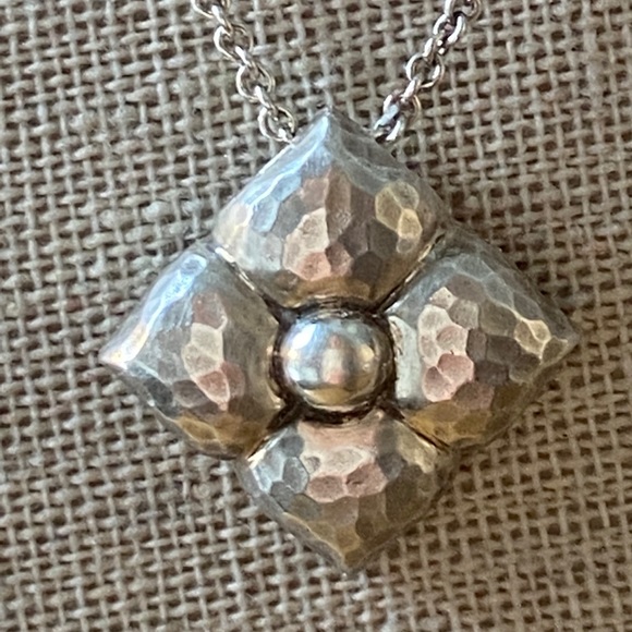 Tiffany & Co. Silver Flower Necklace
